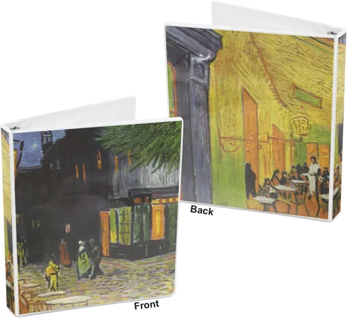Vista 5 de Cafe Terrace at Night (Van Gogh 1888) - Carpeta de 3 anillas, 1 pulgada