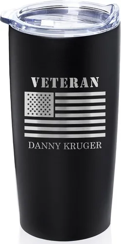 Vista 26 de Lifetime Creations Vaso de dentista personalizado grabado con tapa de 20 onzas (negro) – Regalo personalizado para dentista, taza de viaje de café
