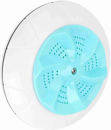 Vista 6 de Mini lavadora portátil Turbo para viajes de lavandería doméstica (verde)
