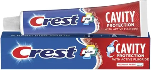 Vista 2 de Crest Cavity Protection Pasta de dientes regular, tamaño de viaje, 0.85 oz (24 g) - Paquete de 4