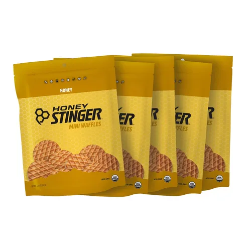 Vista 22 de Honey Stinger Gofle de arce de mantequilla de almendra orgánica, estroopwafel energético para ejercicio, resistencia y rendimiento, nutrición