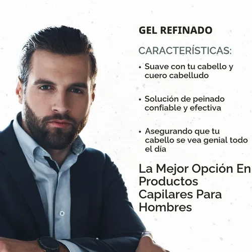 Vista 7 de Gentlemen Republic Gel para el cabello refinado para hombres de 16 onzas, 2
