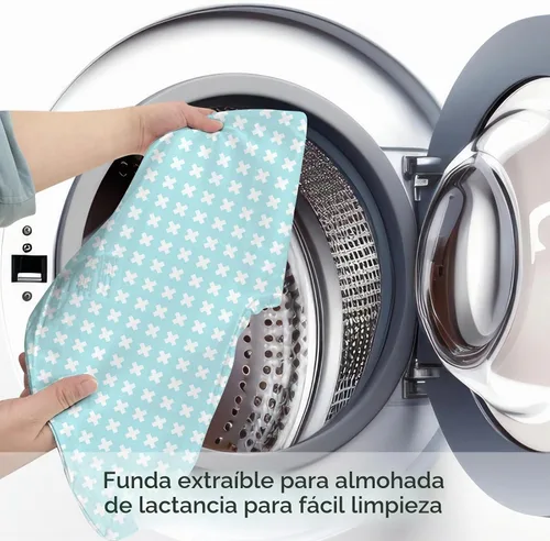 Vista 9 de Little Grape Land Juego de 2 fundas de almohada de algodón para lactancia, suaves y transpirables, extraíbles para almohadas de alimentación, fundas