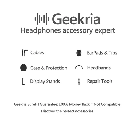 Vista 7 de GEEKRIA Cable de audio compatible con auriculares Sennheiser Game One, Game Zero, PC 373D, GSP 350, GSP 500, auriculares GSP 600, cable estéreo