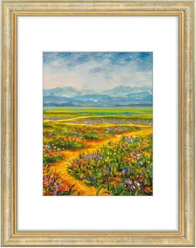 Vista 22 de Golden State Art, Marco de fotos adornado de 8 x 10 pulgadas para fotos de 5 x 7 pulgadas con paspartú o impresiones de 8 x 10 sin paspartú, cristal