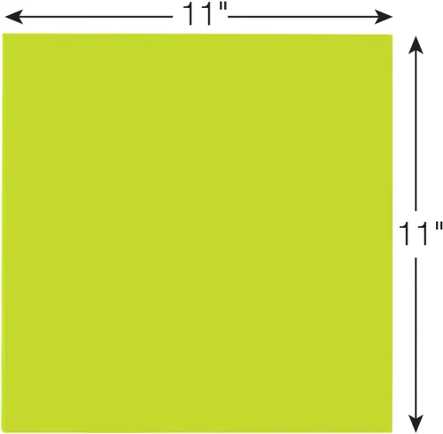 Vista 5 de Post-it Notas grandes súper adhesivas, 11 pulgadas x 11 pulgadas, notas adhesivas extra grandes verde neón, 1 bloc, 30 hojas, ideal para tableros