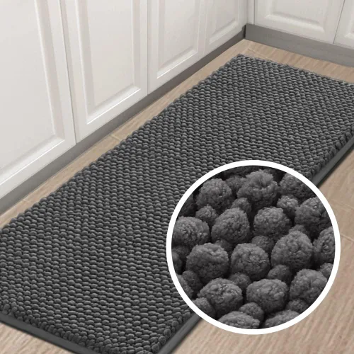 Vista 39 de Turquoize Alfombras de baño de felpilla antideslizante para baño, 17 x 24 pulgadas, extra suaves y absorbentes, lavables a máquina, perfectas
