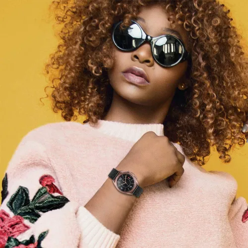 Vista 5 de Correa de repuesto para Amazfit GTS/GTS 2 para mujer, de acero inoxidable, con correa de repuesto para Amazfit GTS 2e/GTS 2 Mini Smartwatch