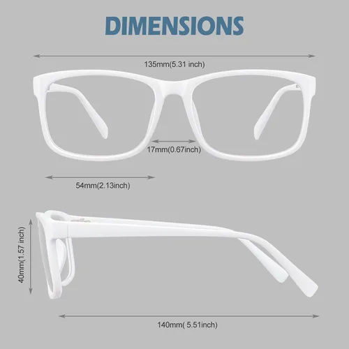 Vista 24 de Happy Store CN12 - Gafas de sol con montura cuadrada