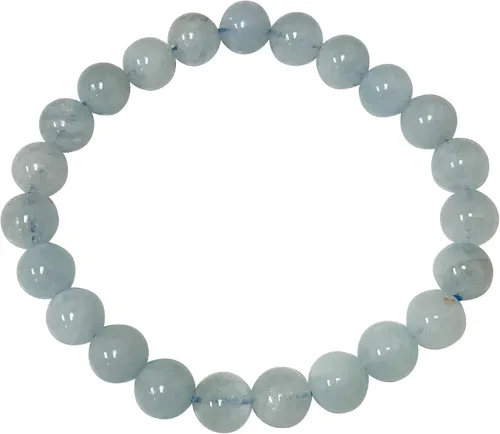 Vista 406 de Gem Avenue Handmade Round Bead Stretch Bracelet Unisex Natural Stone Beaded Jewelry for Men & Women, Elastic Wristband for Daily Wear
