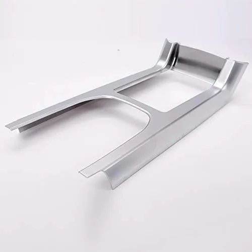 Vista 5 de Marcos de cubierta de panel de cambio de engranajes de coche, 1 unidad para Land Rover Discovery Sport 2015 2016 2017 2018 2019 (plata)