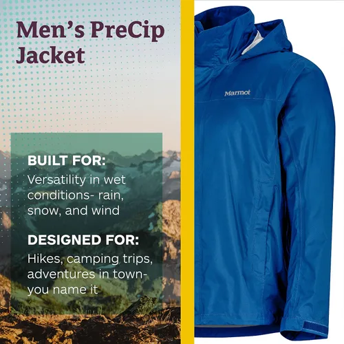 Vista 2 de Marmot Chaqueta PreCip para hombre ligera impermeable