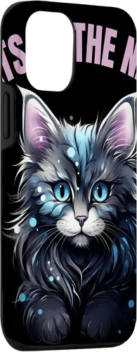 Vista 3 de iPhone 14 Pastel Goth Maine Coon Cat Cats of the Night Pastels en estuche