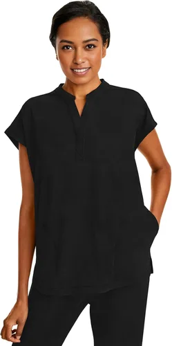 Vista 6 de Healing Hands Purple Label Women's Scrub Top with Dolman Sleeves 2 Pockets Elástico en 2 direcciones, sarga de poliéster y elastano, mangas Dolman