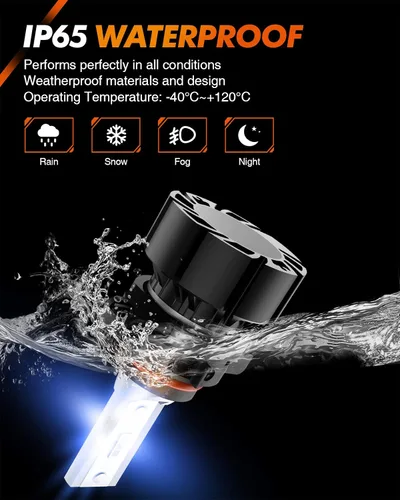 Vista 6 de SEALIGHT Bombillas LED antiniebla 2504 PSX24W color azul, 4000 lúmenes, 12 W, alta potencia, 2504 PSX24W LED antiniebla DRL bombillas de repuesto