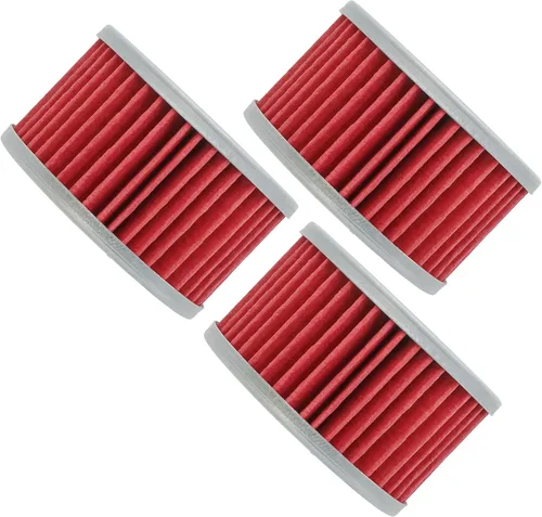Vista 4 de Caltric Paquete de 3 filtros de aceite compatibles con Suzuki Ls650 Ls 650 Ls-650 Boulevard S40 2005-2012