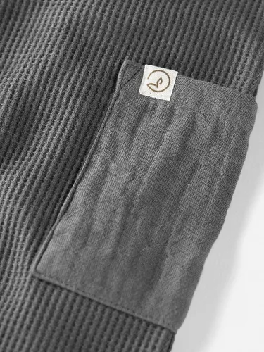 Vista 2 de little planet by carter's Organic Cotton Waffle Knit Button-front Jumpsuit