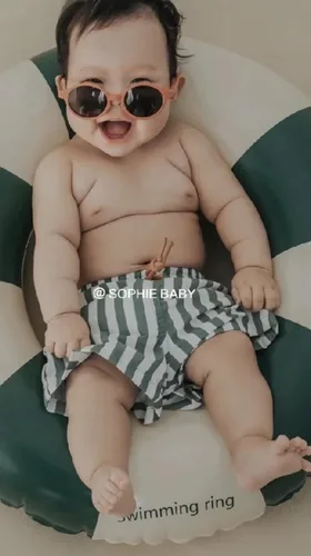 Vista 8 de Pantalones cortos de baño para niños, ropa de playa de secado rápido, pantalones cortos deportivos de baño para niños, traje de baño a rayas