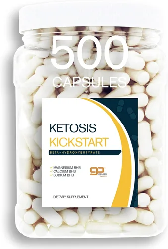 Vista 7 de Ketosis Kickstart - Sales de beta-hidroxibutirato de 250 CT para dieta cetogénica en un tarro de agarre cuadrado transparente