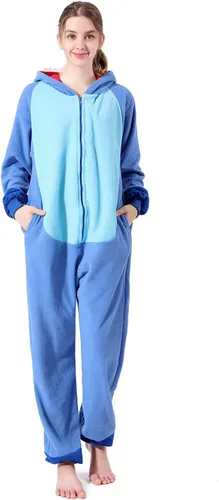 Vista 5 de OGU' DEAL Pijama unisex para adultos, ropa de dormir con diseño de animales para disfraz de fiesta de Halloween, traje diario de dibujos animados