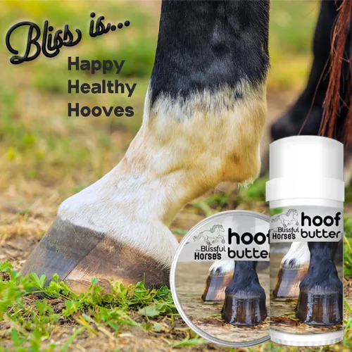 Vista 3 de The Blissful Horses - Mantequilla para pezuñas de apoyo natural para las pezuñas de tu caballo, 0.50 onzas