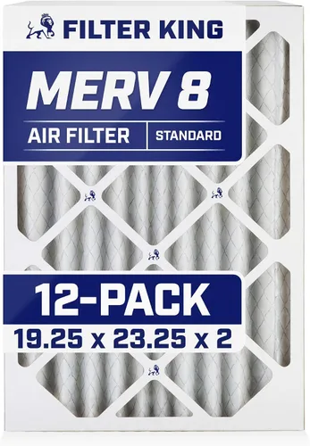 Vista 94 de Filter King Filtro de aire de 5.88 x 12.13 x 1 (MERV 8) (paquete de 12) filtros de horno de CA para control de polvo y alergias, fabricados en EE.