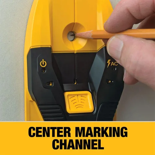Vista 3 de DEWALT Detector de montantes, 3/4", localiza montantes de estructura de manera eficiente con flechas LED, ideal para madera y metal, pilas AAA