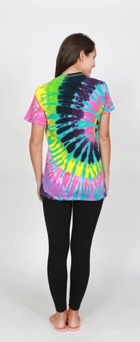 Vista 4 de Colortone Camisetas de teñido anudado 100% algodón para niños