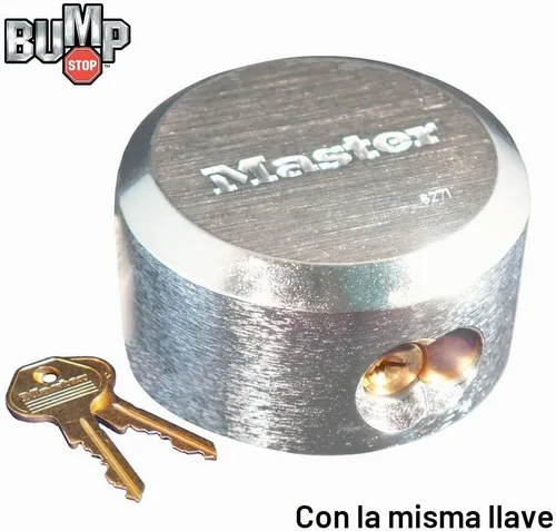 Vista 2 de Master Lock Candados de grillete ocultos serie Pro, con llave igual 6271NKA-1 con tecnología BumpStop