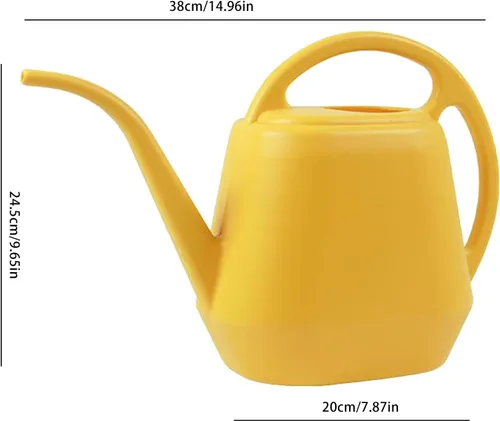Vista 2 de Regadera de 1 galón para plantas de interior, boquilla larga 2026 de gran capacidad, regadera de plástico moderna con mango ergonómico, regadera al