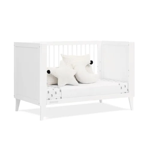 Vista 10 de Delta Children Ollie - Cuna convertible 4 en 1, certificada Greenguard Gold, color blanco Bianca