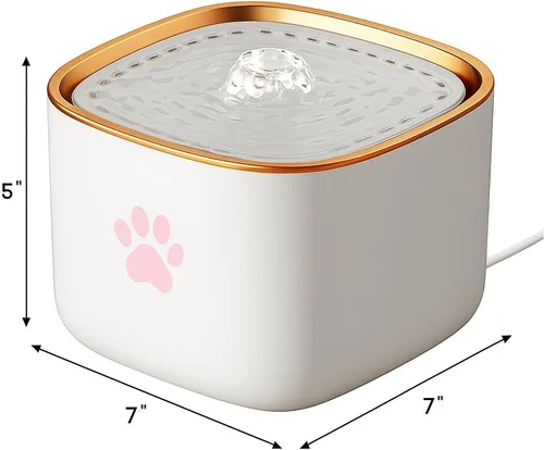 Vista 6 de Fuente de agua para gatos, fuente de agua para perros, dispensador de agua para interiores, dispensador automático de agua para gatos de 3 litros