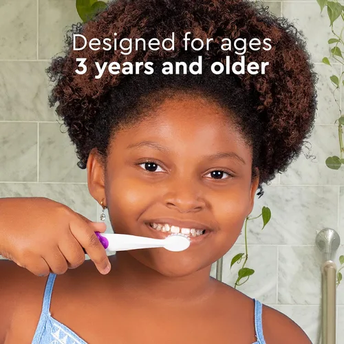 Vista 2 de RADIUS Totz Plus Brush - Cepillo de dientes para niños, sedoso, suave, sin BPA, aceptado por la ADA, diseñado para dientes delicados y encías
