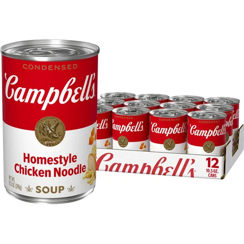 Vista 17 de Sopa condensada de fideos con pollo saludable para el corazón Campbell's, lata de 10.75 oz