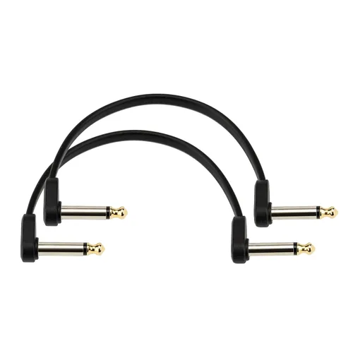 Vista 6 de Cable de guitarra D'Addario - Cable de parche de guitarra - Cable de instrumento - Accesorios de guitarra - Cable de la serie clásica - 1 pie/0.30
