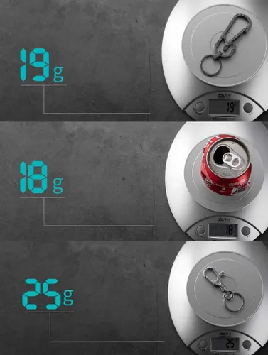 Vista 7 de MASALONG MK06 Titanium Quick Release Llavero Duty Llavero Gancho Durable Integrado Spring Clip Llavero