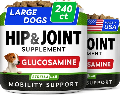 Vista 11 de Glucosamina avanzada para perros, condroitina y MSM suplemento masticable para articulaciones de cadera