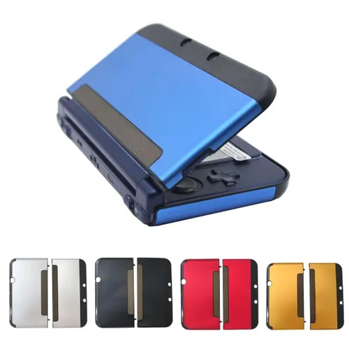 Vista 5 de Funda protectora con carcasa rígida compatible con Nintendo 3DS XL LL, a prueba de polvo y a prueba de golpes - Azul