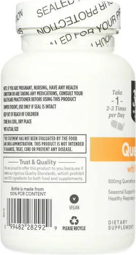 Vista 4 de Whole Foods Market, Quercetina con bromelina, 100