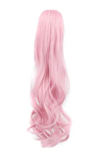 Vista 14 de karlery Peluca rubia de cola de caballo para mujer, disfraz de Halloween, peluca de cosplay de anime