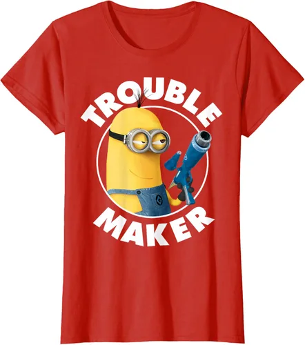 Vista 81 de Despicable Me Minions Kevin Fabricante de Problemas Gráfico Camiseta Negro
