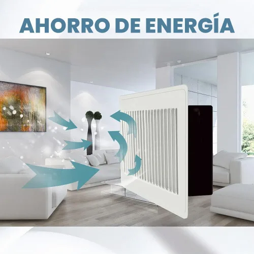Vista 5 de Buzzlett Paquete de 4 cubiertas de ventilación de goma con sello de flujo de aire completo para rejillas de ventilación de piso, pared y techo