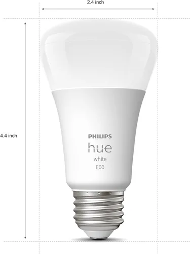 Vista 7 de Kit básico de botón inteligente Philips Hue White Base Lumen (60W), funciona con Amazon Alexa, Google Assistant, Apple HomeKit 60 vatios