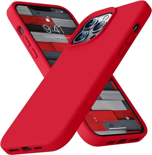 Vista 8 de Funda compatible con iPhone 13 Pro de 6.1 pulgadas, silicona líquida premium con [forro de microfibra suave antiarañazos] Funda protectora de goma