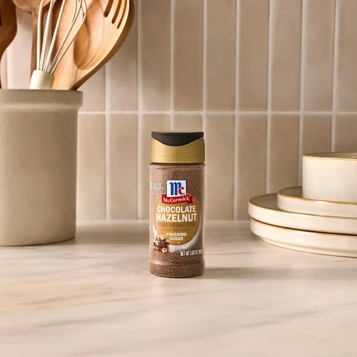 Vista 15 de McCormick Azúcar de acabado, avellana de chocolate, edición limitada, rico cacao y notas de avellana tostada, para galletas, helado, postres