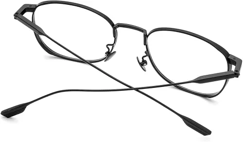 Vista 6 de FONEX Marco de lentes de titanio, marco óptico de miopía para hombres y mujeres 8517