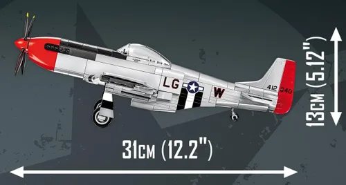 Vista 5 de COBI TOP Gun: Maverick™ Mustang P-51D™ - Juego de construcción de aviones, 350 piezas