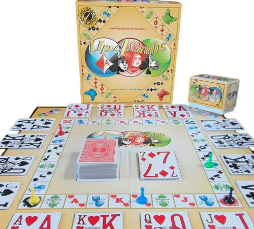 Vista 4 de Jinx + Up 4 Grabs + Eyecatcher = Triple Play Juego de mesa familiar para noche