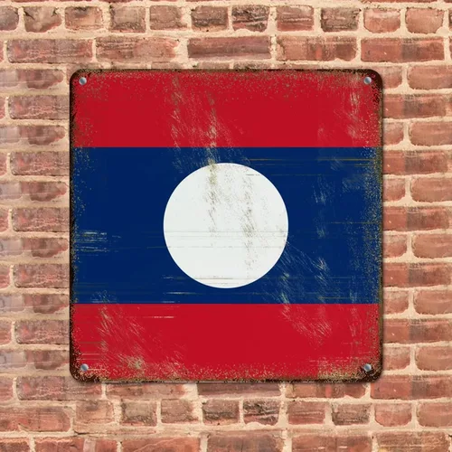 Vista 30 de Letrero de metal con bandera internacional del país, bandera de Senegal, regalo de bandera de Senegal, letreros de aluminio desgastados, decoración