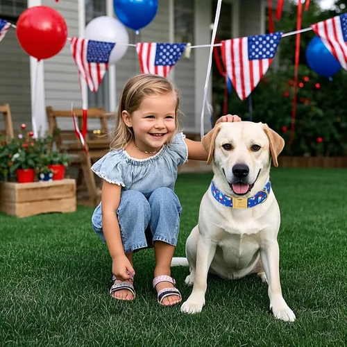 Vista 323 de Collar para perros del 4 de julio, collares patrióticos azules para cachorros y perros pequeños, ligero y ajustable 1776 collares para cachorros
